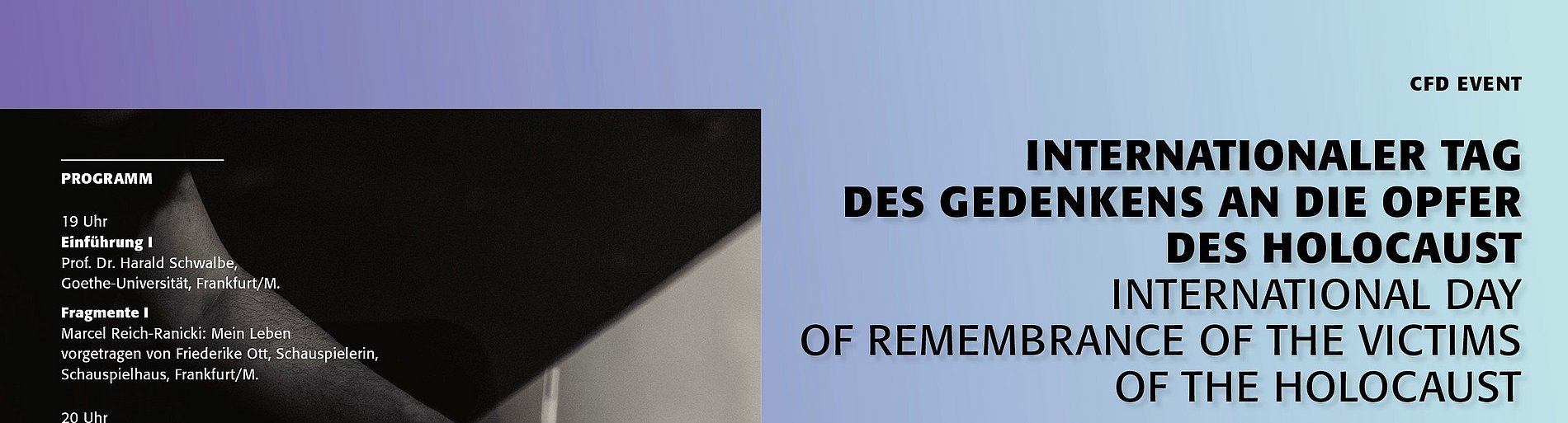 Holocaust Gedenktag 2021